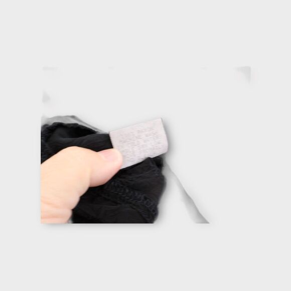 Johnny Was Button Down Shirt Womens Small Black Rayon Embroidered Top Blouse VTG - Picture 10 of 10